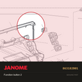 Function button 2, Janome #863182B01 — shown on the Janome parts diagram