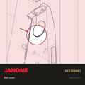 Belt cover, Janome #863188002 — shown on the Janome parts diagram