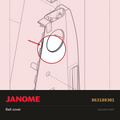 Belt cover, Janome #863188301 — shown on the Janome parts diagram