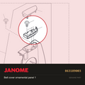 Belt cover ornamental panel 1, Janome #863189003 — shown on the Janome parts diagram