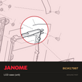 LCD case (unit), Janome #863417807 — shown on the Janome parts diagram