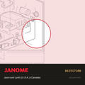 Jack cord (unit) (Usa/Can), Janome #863517200 — shown on the Janome parts diagram