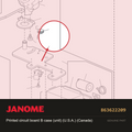 Printed circuit board B case, Janome #863622209 — shown on the Janome parts diagram