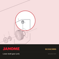 Lower shaft gear (unit), Janome #863663006 — shown on the Janome parts diagram