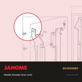 Needle threader lever (unit), Janome #863666009 — shown on the Janome parts diagram