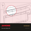 Top cover (whole unit), Janome #863668104 — shown on the Janome parts diagram
