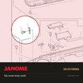 Top cover body (unit), Janome #863670006 — shown on the Janome parts diagram