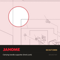 Carry hand supp (front) (unit), Janome #863672008 — shown on the Janome parts diagram