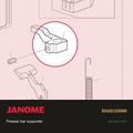 Presser bar supporter, Janome #866026000 — shown on the Janome parts diagram