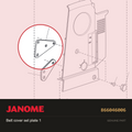 Belt cover set plate 1, Janome #866046006 — shown on the Janome parts diagram