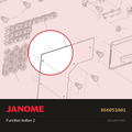Function Button 2, Janome #866053A01 — shown on the Janome parts diagram