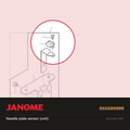Needle plate sensor (unit), Janome #866606000 — shown on the Janome parts diagram