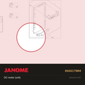 DC motor (unit), Janome #866617004 — shown on the Janome parts diagram