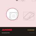 Instructional DVD MC6700P, 6700P, 6650, Janome #866804000 — shown on the Janome parts diagram