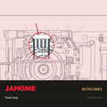 Feed dog, Janome #867033003 — shown on the Janome parts diagram