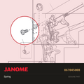 Spring, Janome #867045008 — shown on the Janome parts diagram