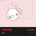 Spring, Janome #867053009 — shown on the Janome parts diagram