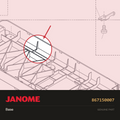 Base, Janome #867150007 — shown on the Janome parts diagram