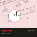 LED cover 3 (unit), Janome #867646304 — shown on the Janome parts diagram