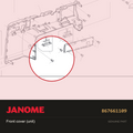 Front cover (unit), Janome #867661109 — shown on the Janome parts diagram