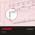 Top cover, Janome #869004001 — shown on the Janome parts diagram