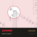 Needle bar supporter, Janome #869021004 — shown on the Janome parts diagram