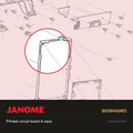 Printed circuit board A case, Janome #869046005 — shown on the Janome parts diagram