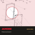 Printed circuit board A, Janome #869413063 — shown on the Janome parts diagram