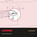 Top cover body (unit), Janome #869604007 — shown on the Janome parts diagram
