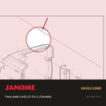 Face plate (unit) (US,Can), Janome #869621000 — shown on the Janome parts diagram