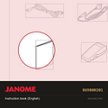 Instruction book (English), Janome #869800201 — shown on the Janome parts diagram