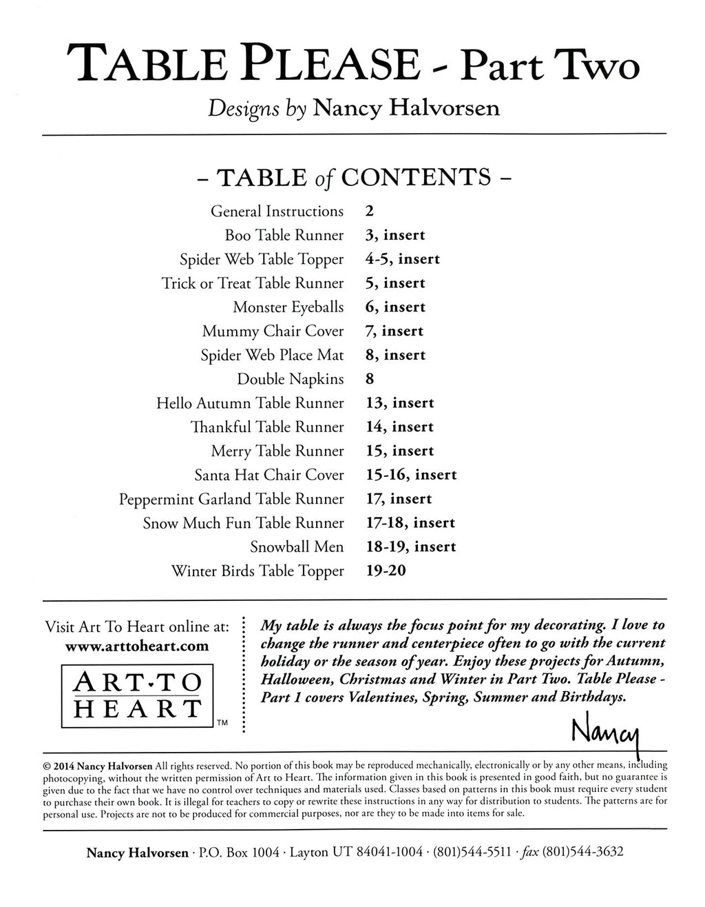 Table Please Part Two