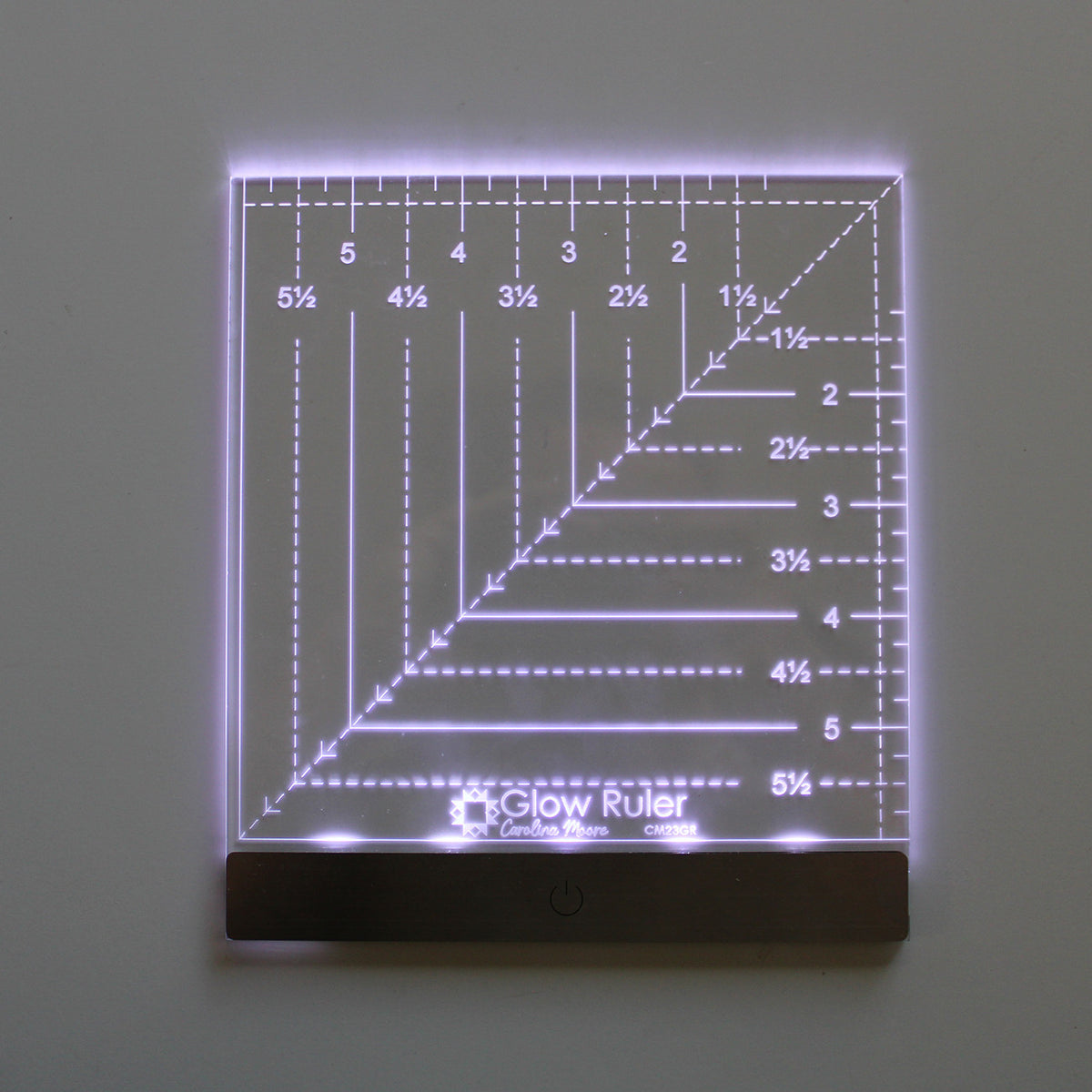 Carolina Moore Glow Ruler 6in Square