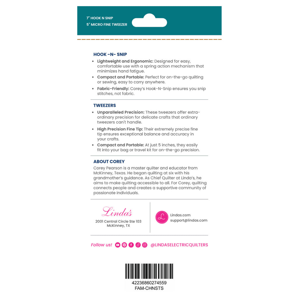 Corey's Hook-N-Snip & Tweezer Set