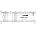 Ruler Mini Scallop (QM) — genuine Janome accessory, part HG00602-JA