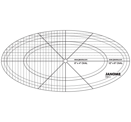 Ruler Oval Set C (QM) — genuine Janome accessory, part HG00619-JA