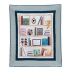 Machine Embroidery Jane Austen Library Quilt - Fabric Only Kit