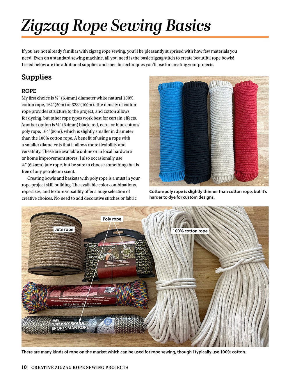 Creative Zigzag Rope Sewing