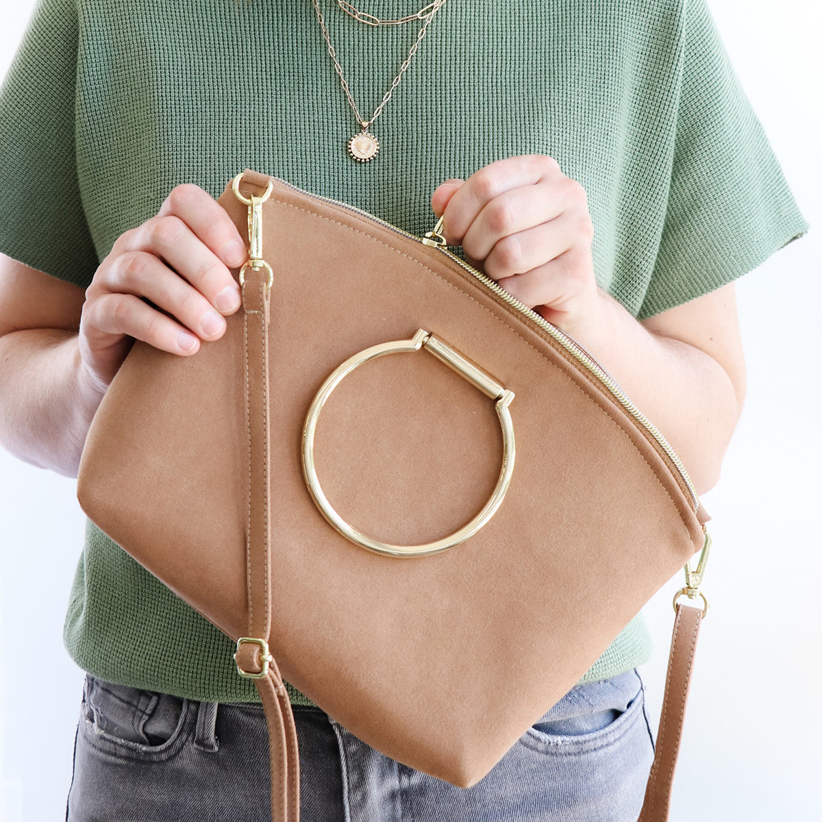 Mary Collection Kit Field Tan Microsuede