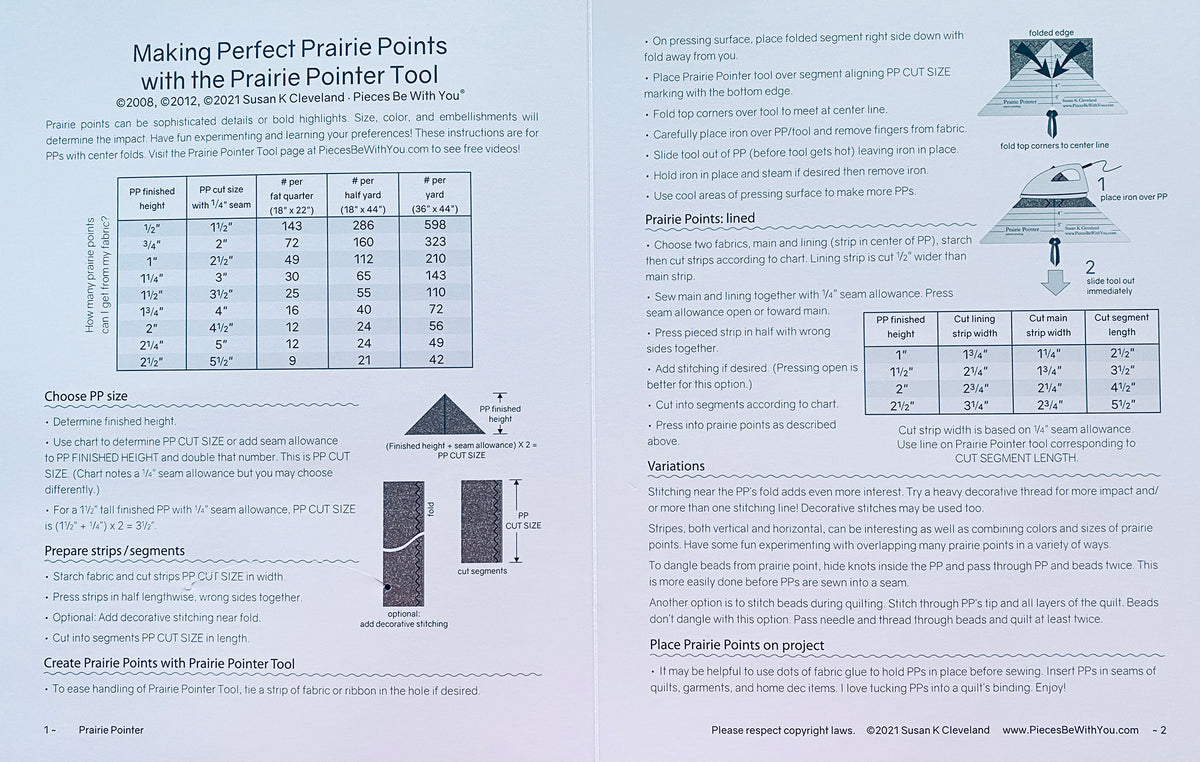 Prairie Pointer Pressing Tool