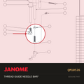 NEEDLE BAR THREAD GUIDE, Janome #QM10526 — shown on the Janome parts diagram