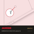 SCREW-#10-24 X 5/8 SLF ZN*, Janome #QM10713 — shown on the Janome parts diagram
