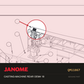 CASTING-MACHINE REAR OEM4 18, Janome #QM11867 — shown on the Janome parts diagram