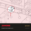 POWER SUPPLY MTNG PLATE OEM4, Janome #QM12030 — shown on the Janome parts diagram