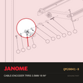 CABLE-ENCODER TRRS 3.5MM 18”, Janome #QM20041-8 — shown on the Janome parts diagram