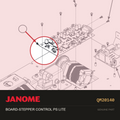 BOARD-STEPPER CONTROL PS LITE, Janome #QM20140 — shown on the Janome parts diagram