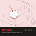 BRACKET-UP/DOWN SENSOR MOTOR, Janome #QM50000-1-05 — shown on the Janome parts diagram