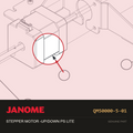 STEPPER MOTOR -UP/DOWN PS LITE, Janome #QM50000-5-01 — shown on the Janome parts diagram