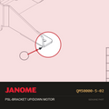 PSL-BRACKET UP/DOWN MOTOR, Janome #QM50000-5-02 — shown on the Janome parts diagram