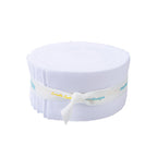 Confetti Cotton Bright White 2-1/2in Strips, 40pcs/bundle
